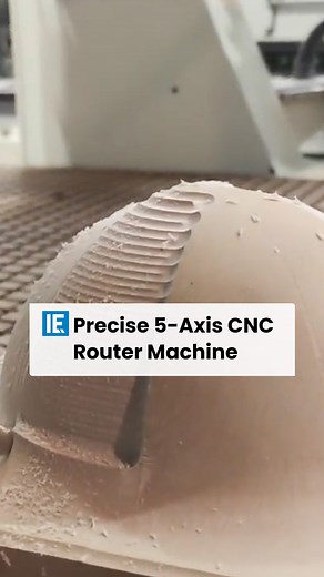 A 5-Axis CNC router testing its precision by making a piece of pasta master without marking. #engineering | Interesting Engineering