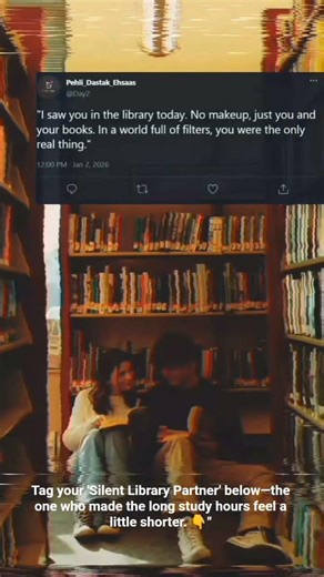 Chapter 2: The Library 🥀 That one silent crush. ✨ shorts collegelove #lovestory #love #duet #reels