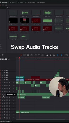 How to Organize Audio Tracks in DaVinci Resolve | Move Up/Down Feature Explained