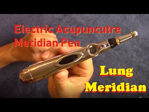 Acupuncture pen on LUNG meridian