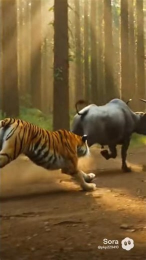 Tiger vs Wild Buffalo | Intense Jungle Hunt | Wildlife Documentary