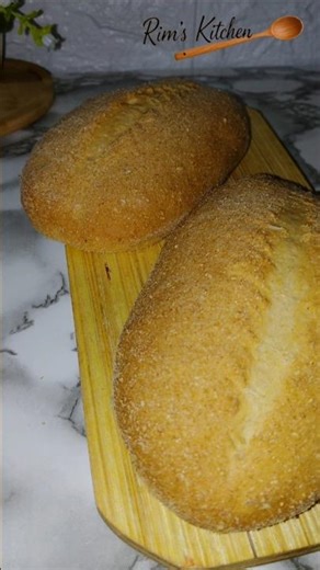 خبز منزلي مقرمش وذهبي – بطعم لا يُقاوم Homemade Golden Crusty Bread–Irresistibly Fresh #bread #food