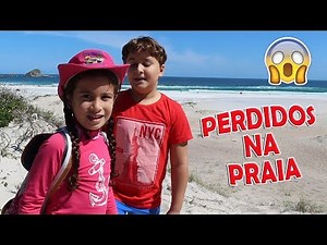 MARIA CLARA E JP PERDIDOS NA PRAIA