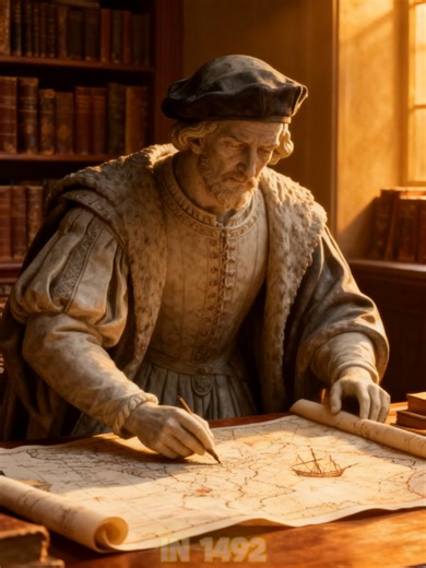 The Discovery of America 🌎✨ #HistoryAdventure #Columbus1492 #WorldExploration
