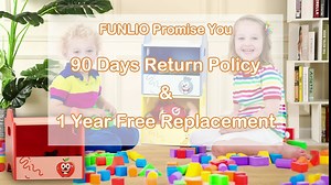 FUNLIO Stackable Wooden Toy Box with Lid (3pcs), 2-in-1 Toy Chest & Stool, Colorful Fruit Design Toy Chest for Boys/Girls, Cute Small Toy Storage Bins for Living Room/Bedroom, Easy to Carry & Assemble