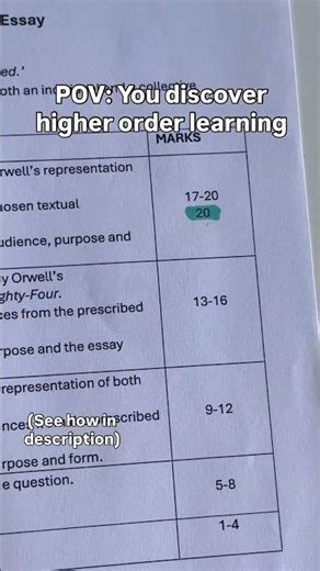 POV: You discover higher order learning