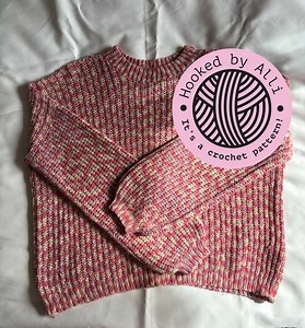 Patron PDF de pull au crochet pour débutants - Modèle facile avec tutoriel vidéo - Tailles XS à 5XL - Haut d'hiver - Etsy France