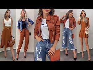 OUTFITS 2020/2021🤎COMBINACIONES CASUALES Y ELEGANTES USANDO EL COLOR CAFE,MARRON