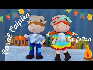 Country Couple in felt, make and sell lots of them step by step with FREE pattern.