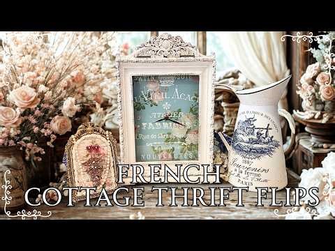 French Cottage Thrift Flips | DIY Home Decor using IOD & Redesign | Mother's Day Gift Ideas