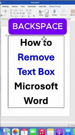 How to Remove Text Box Microsoft Word