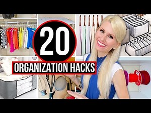 *20* AMAZING HOME ORGANIZATION HACKS For The ENTIRE HOME!