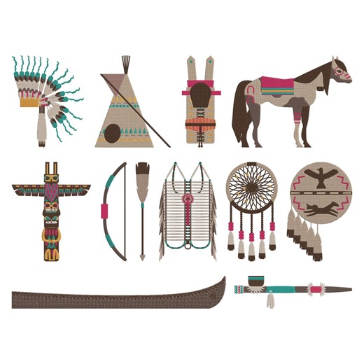 Native American Tribal Boho Embroidery Design, Tribal Boho Western American Machine Embroidery File, 12 Design, 9 Size, Instant Download - Etsy