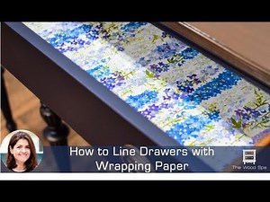 Lining Drawers with Gift Wrap Paper - Speedy Tutorial #29