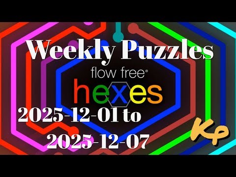 Flow Free Hexes - Weekly Puzzles - Pathways Challenge - 2025-12-01 to 07 - December 1st to 7th 2025