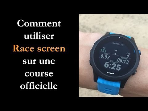 How to use Race screen on an official race (with a Garmin watch)