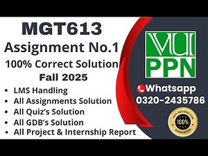 MGT613 Assignment 1 solution 2025 #mgt613
