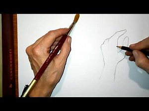 How to draw realistic and cartoon hands holding something