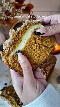 Pumpkin Loaf Stuffed w/ Cream Cheese