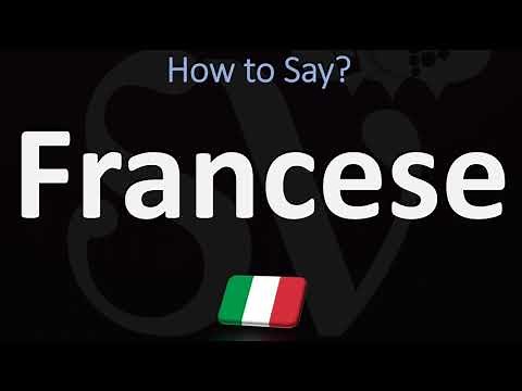 How to Pronounce Francese? | Italian Pronunciation Guide (MEANING FRENCH)