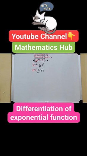 Differentiation of exponential function #differentiation #exponential #maths #Education #knowledge #IITJEE | Mathematics Hub