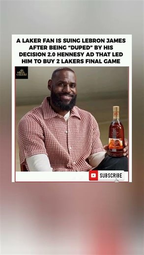 Sued For An Ad? LeBron James Faces Lawsuit From Duped Lakers Fan.#shorts