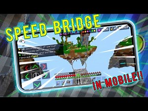 How To Speed Bridge In Minecraft Pe Mobile!!|Fastest Way To Bridge