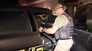 ONLY ON FOX: Travis Devon Jones is walked out of the Anderson County Sheriff’s Office to be transported to and booked into the Detention Center on July 8, 2020. Deputies confirmed he is one of the two suspects arrested in Leonna Wright's death. Jones is charged with homicide by child abuse. He was originally named a person of interest in the case. WEB STORY HERE: https://www.foxcarolina.com/investigations/acso-charges-two-in-death-of-leonna-wright-including-man-originally-named-person-of-interes