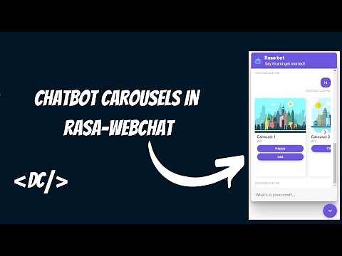 Show Chatbot Carousels in Rasa-webchat