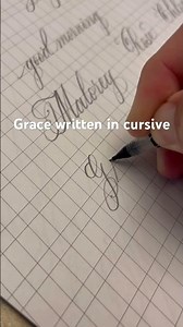 Grace in cursive #lettering #calligraphy #cursive #fyp#handwriting