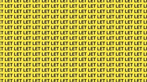 You could have high IQ if you spot rogue word in optical illusion in 5 seconds