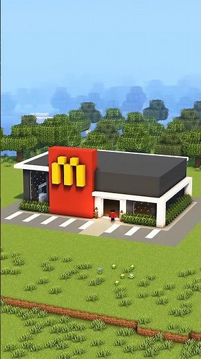 Minecraft McDonald's Tutorial🍟 #minecraft
