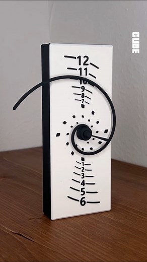 13K views · 308 reactions | 3D Printed Golden Spiral Clock --------------------------------------- 3D Printer: Bambu Lab A1 Combo Filament: Bambus Lab PLA Basic --------------------------------------- #3dprinting #3dprint #diy #clock | Cube3dworld | Facebook