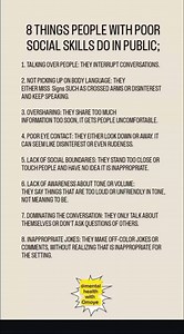 Things people with poor social skills do in public | Mental health with Omoye