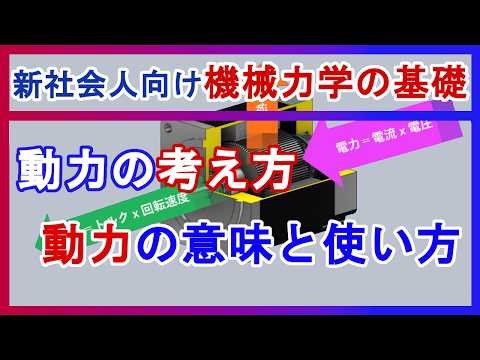 Basic Mechanical Design for New Employees: The Meaning and Use of Power