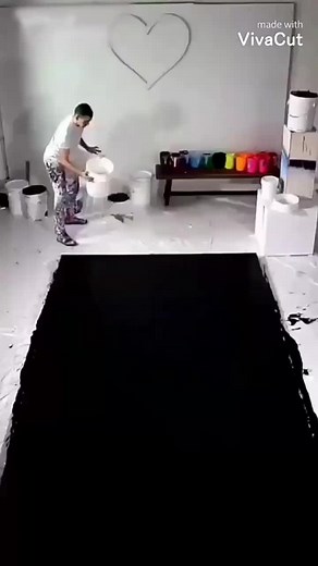 Art Demonstration: Creating a Portrait with Colored Paints