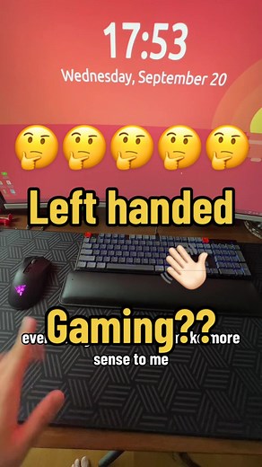 Left-Handed Gaming Keyboard and Mouse Setup