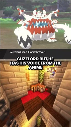 Guzzlord but he has his voice from the Pokemon anime