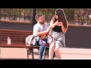 Mujer se sienta en hombres (Experimento social)