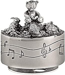 Royal Selangor Hand Finished Teddy Bear's Picnic Collection Pewter Friends Musical Carousel Gift