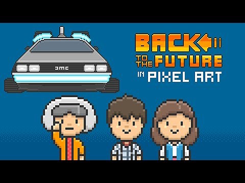 Back to the Future - Last scene in Pixel Art