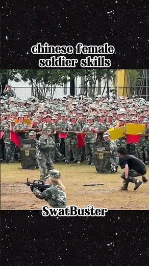 Chinese female elite soldiers