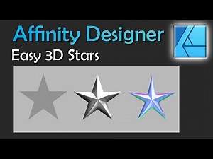 Easy 3D Star in Affinity Designer | Step by Step Tutorial