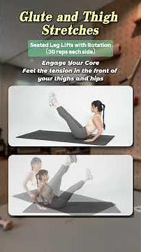 Chunky legs, soft core, no stability? 10minute chair-based leg & core workout will have you burning