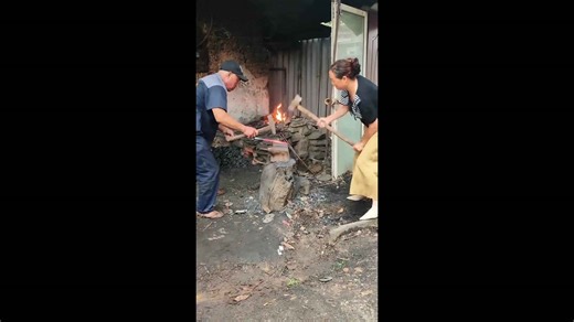 China: Traditional blacksmithing captured in China