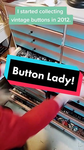 Vintage Buttons Collection | Button Lady's Button TikTok