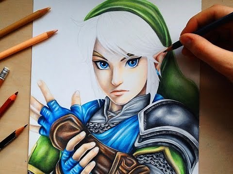 Drawing Link from the Legend of Zelda - Hyrule Warriors