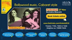 6.9K views | The Hindu November Fest 2016 brings a vibrating mix of musicians to Hyderabad, India. Let the music begin! Book your tickets today!. For tickets visit, https://goo.gl/RKAYWm | The Hindu November Fest | Facebook