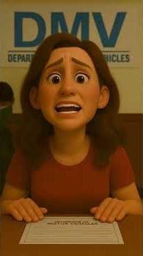 This DMV Clerk Only Says One Thing: BACK OF THE LINE #comedyshorts #animatedcomedy #animation