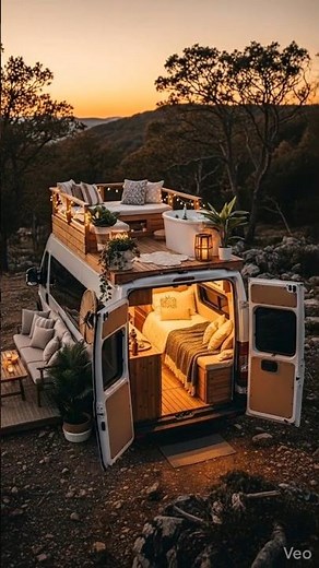 Modern DIY Camper Van Build: Full Interior & Exterior Tour #shorts #VanLife #HomeOnWheels